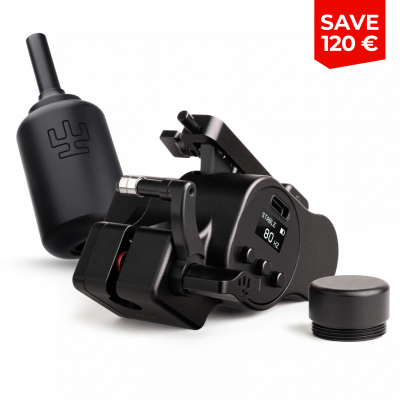 Avenger 4 Pro Tattooer's Pack + Small Battery Cap Avenger 4 Pro Tattooer's Pack + Small Battery Cap