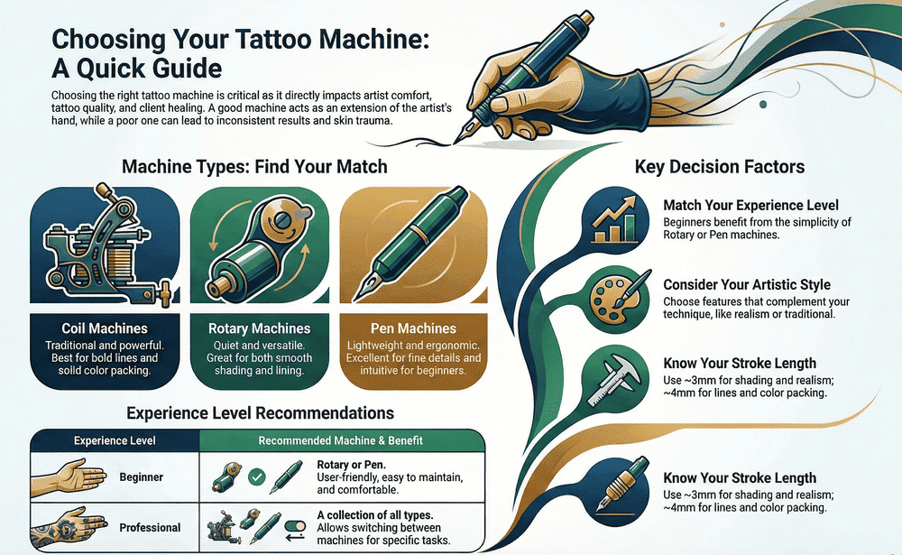 Choosing tattoo machine 