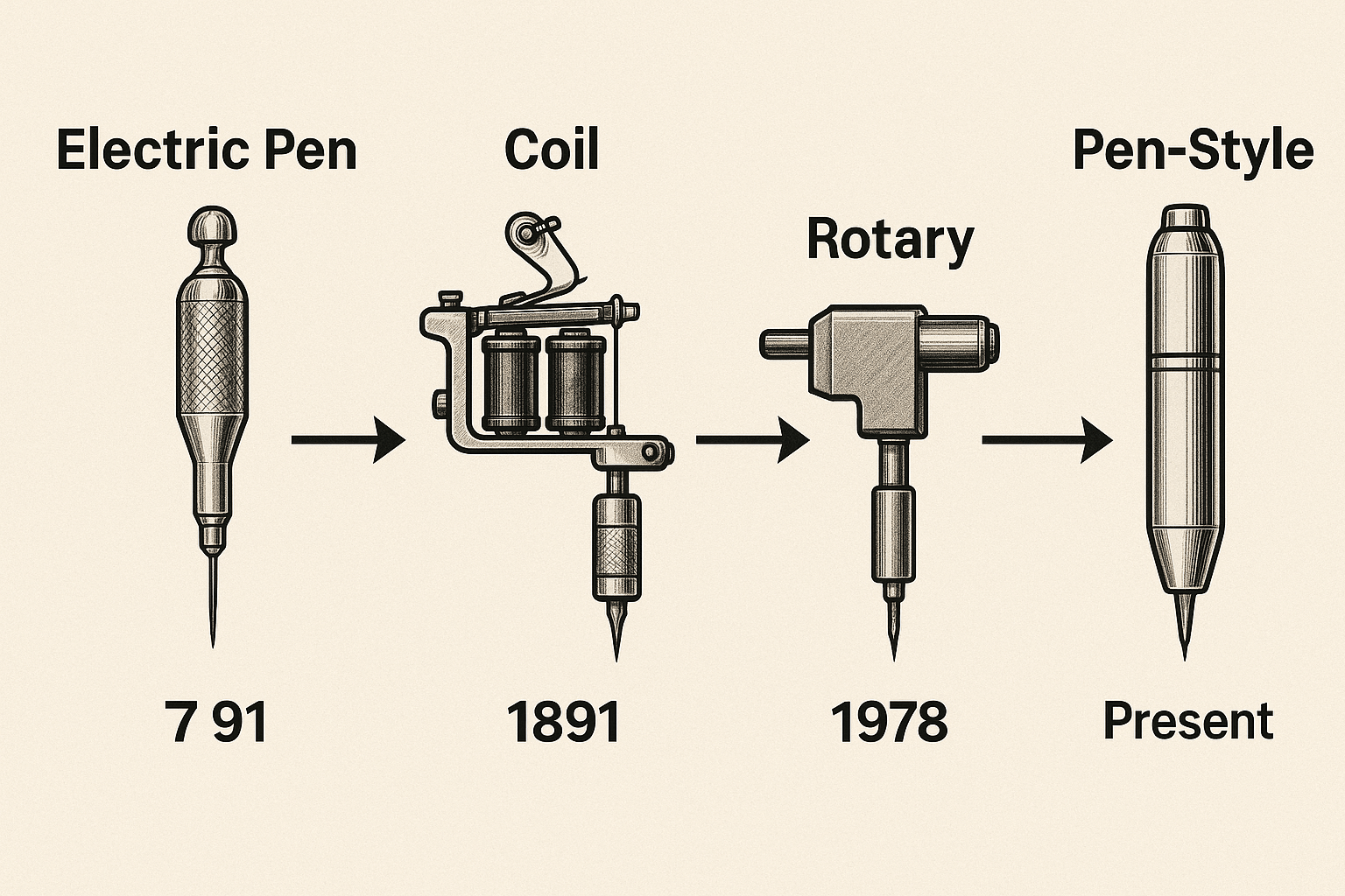 History of tattoo machines